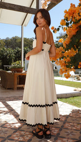 Limestone Linen Maxi Dress (syncee)-1